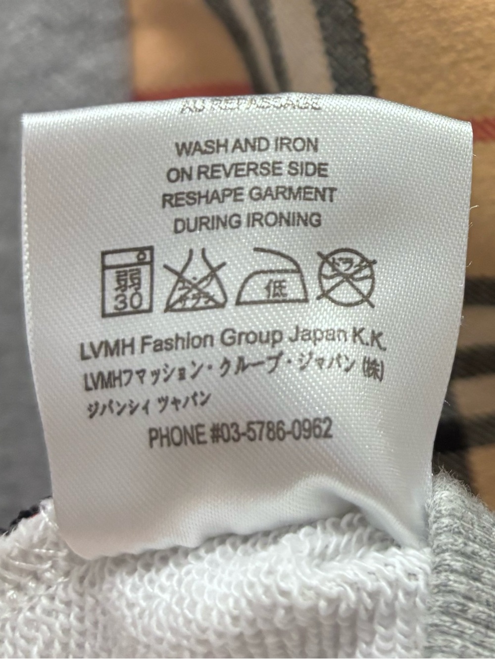 Burberry Nova Check Pattern Crew Neck Pullover as is - Picture 5 of 15